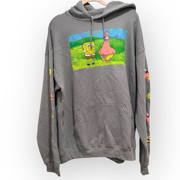 Nickelodeon Other - SpongeBob SquarePants Nickelodeon Hoodie Sweatshirt | Men’s Size XL | Gray